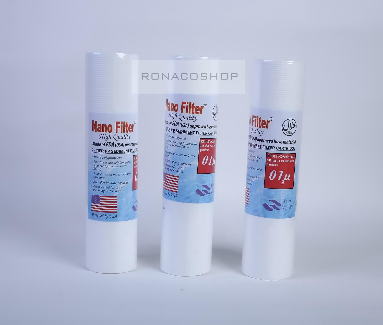 Filter Air / Cartridge Filter Nanotec 01 micron isi 3 pc