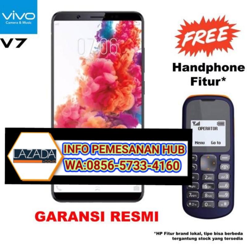 VIVO V7 - 4/32GB - 24/16MP - Full View Display+ Free HP Fitur