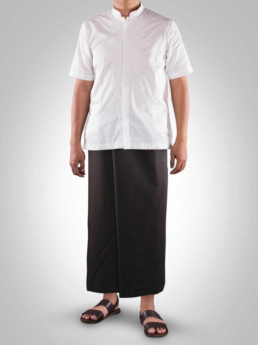 Sarung Tenun Mangga GOLD Motif Kembang 1 Pcs ( Random )