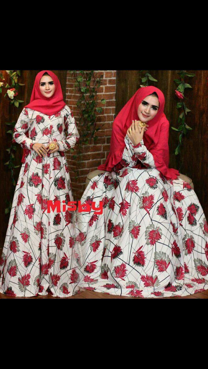 Nurulcollection-Baju dress gaun gamis syari murah/Gamis terbaru/Gamis motif/Gamis jumbo/Gamis premium monalisa