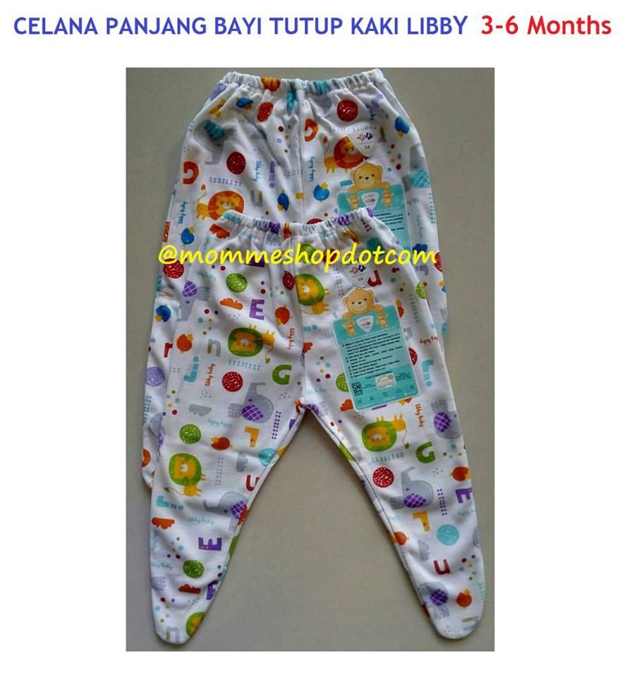 LIBBY Celana Panjang Bayi Tutup Kaki Motif (3-6M)