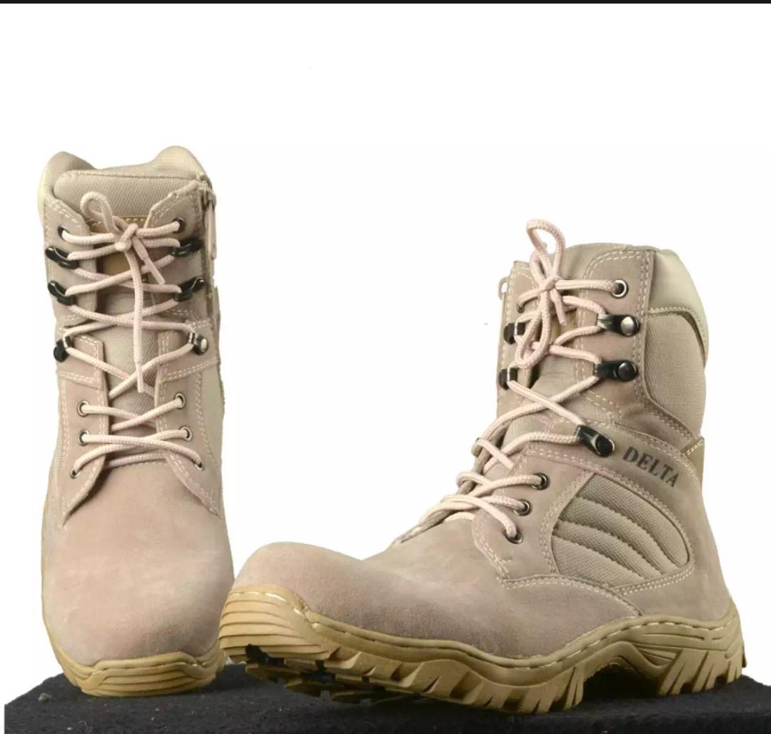 Sepatu Delta foce Army safety cream 8 inci