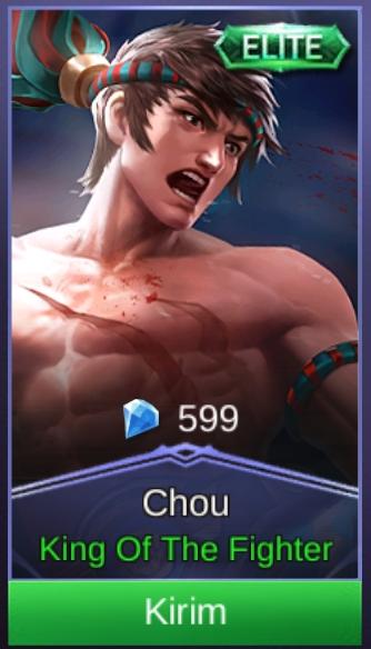 Gift Skin Chou King Of The Fighter Mobile Legend Legal