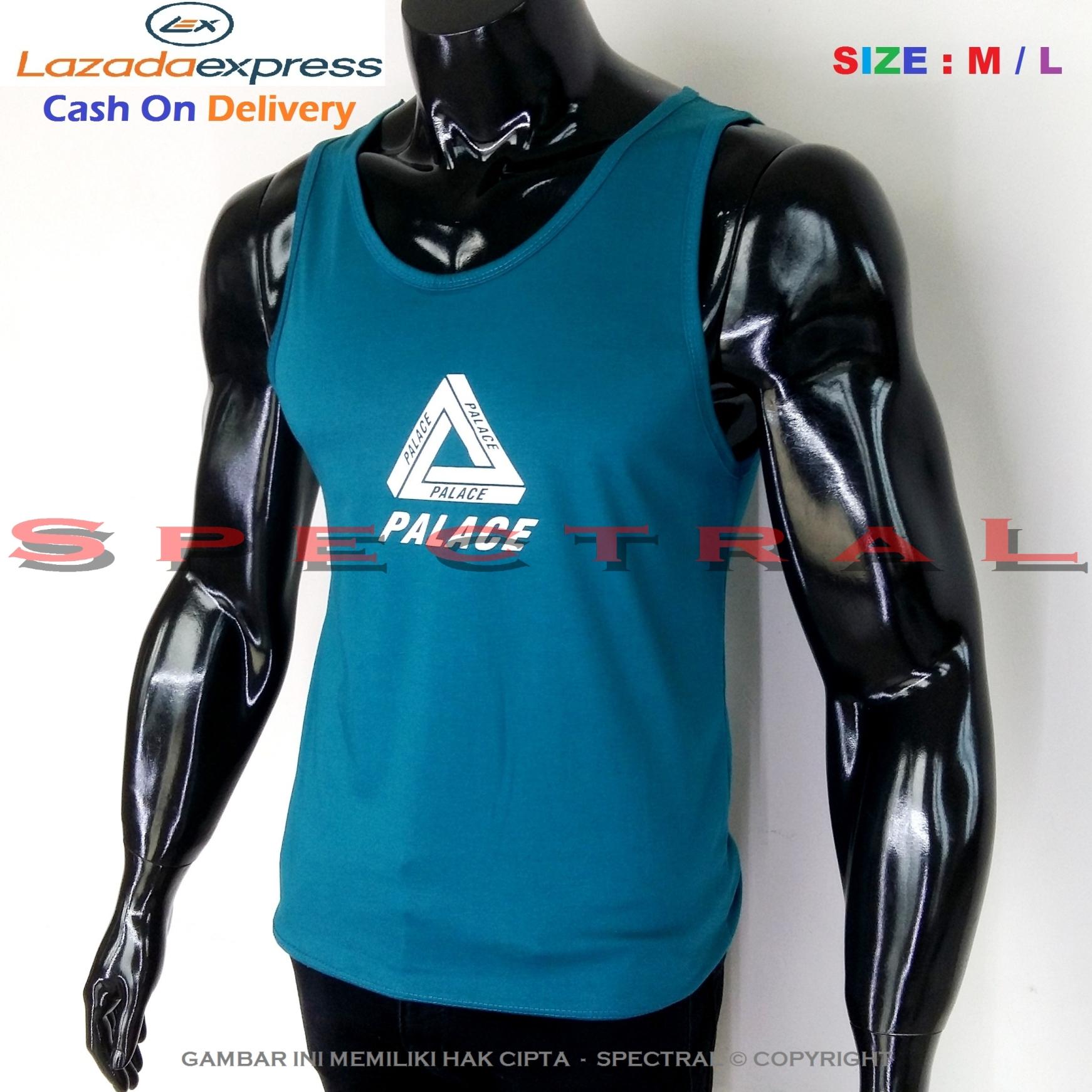 Spectral – Singlet Palace M / L Premium Cotton Combed 30s Hijau Tosca