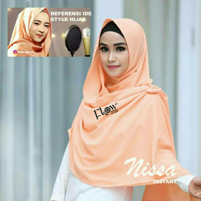 Jilbab Kerudung Hijab Pastan Pashmina Instan Polos Nisa Nissa Sabyan