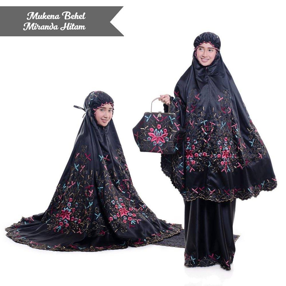 GROSIR MUKENA BEHEL MIRANDA HITAM di lapak Grosir Mukena Dessy mukenadessy