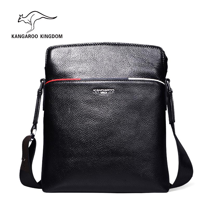 Benar Australia Kangaroo Tas Pria Kulit Produk Asli Tas Kerja Bisnis Jinjing (Bahu Tas Selempang)