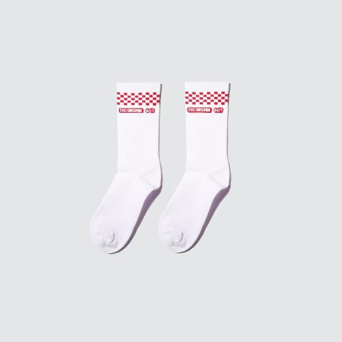 ORIGINAL!!! Thanksinsomnia Sock | Alma Checkerboard | Red White - Red White