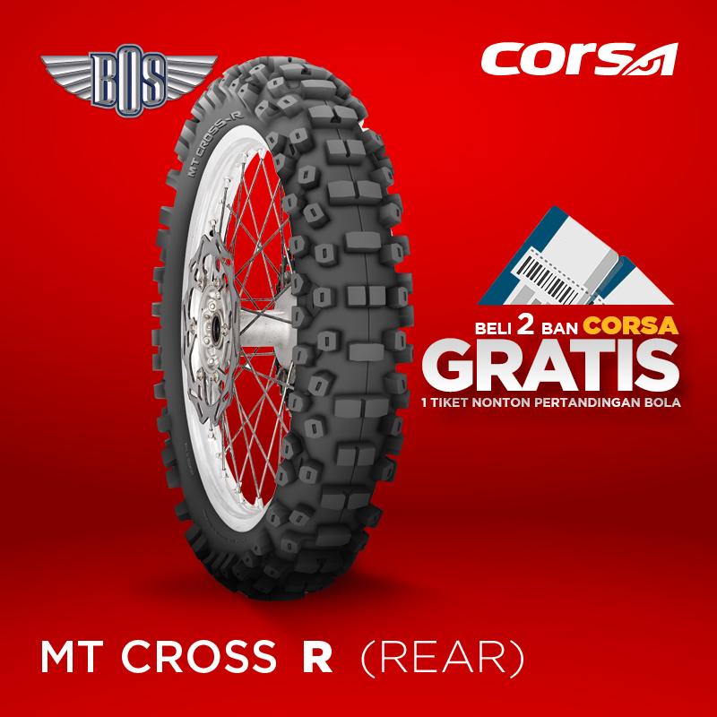 Ban Motor corsa MT Cross-R (REAR) -80/100- 21 -TUBE TYPE- GRATIS JASA PASANG