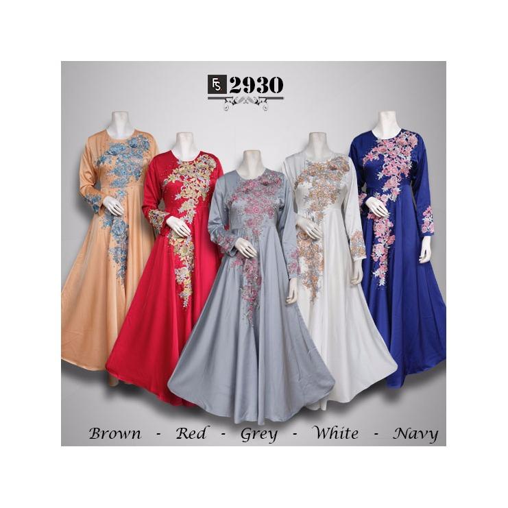 Toko Kirana Surabaya Gamis maxi dress baju gaun pesta busana muslim 930