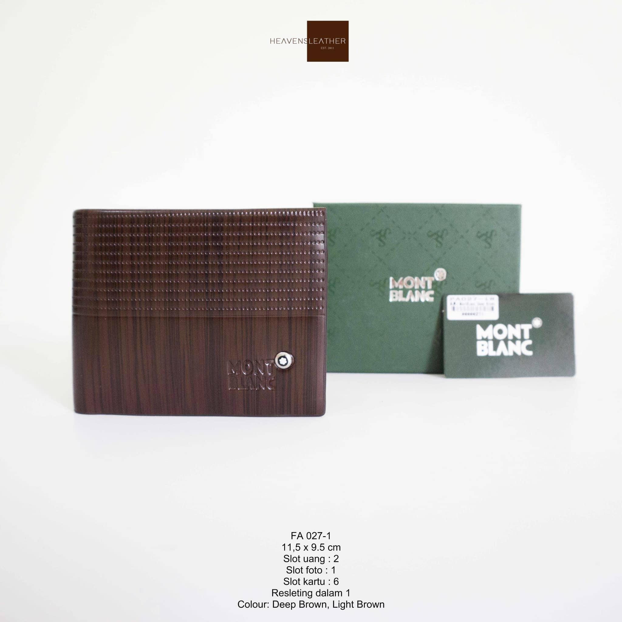 DOMPET KULIT PRIA MONT BLANC IMPORT FA027-1 DOMPET COWOK DOMPET TIDUR