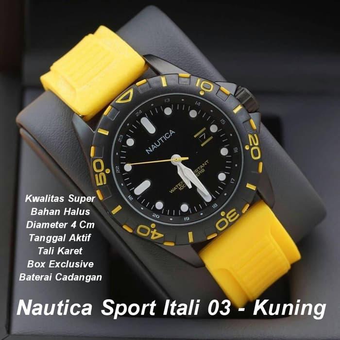 JAM TANGAN PRIA WANITA SPORT ELEGAN MEWAH NAUTICA 03 ITALIA SUPER