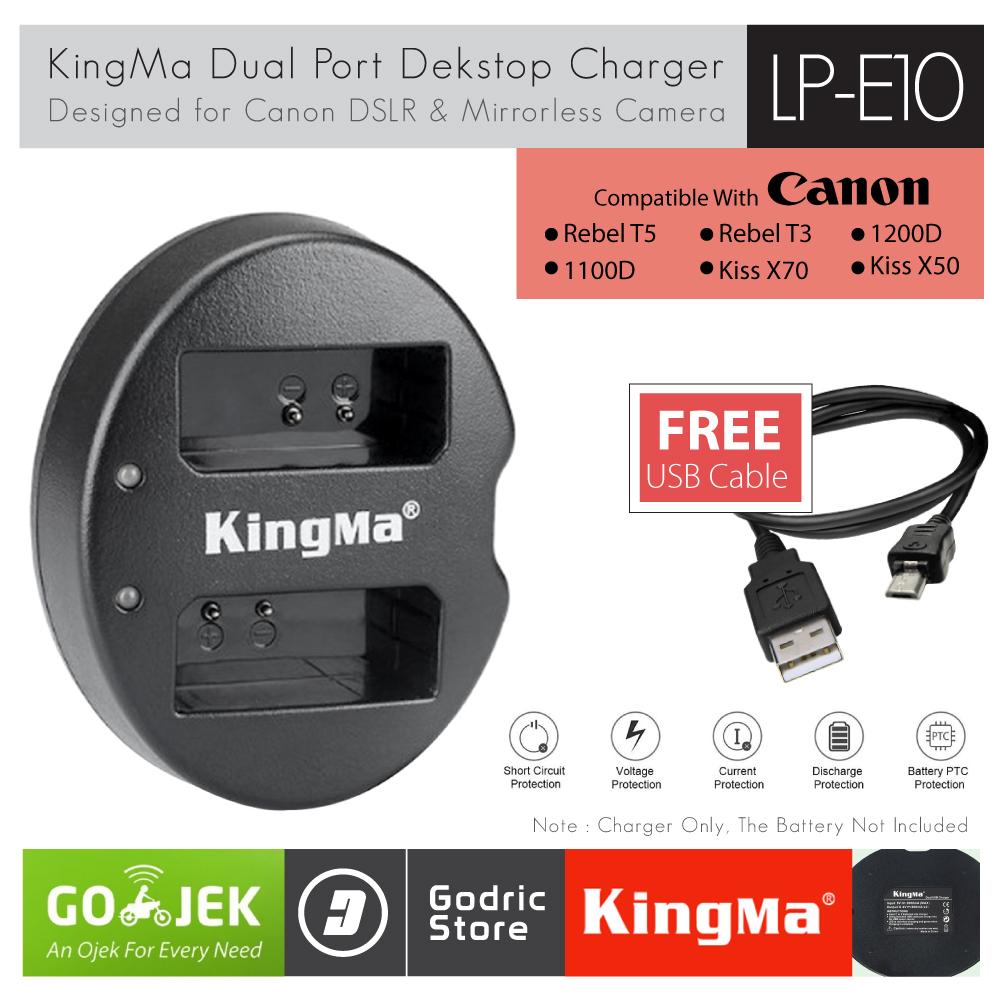 KingMa Charger LP-E10 for Canon 1100D 1200D 1300D 1500D 3000D etc