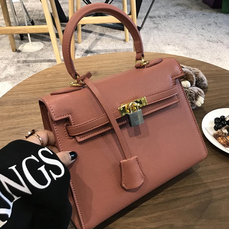 Kelly Modis Kunci Tas Model Hermes Rajut Tas Wanita (Bubuk karet 25 cm)