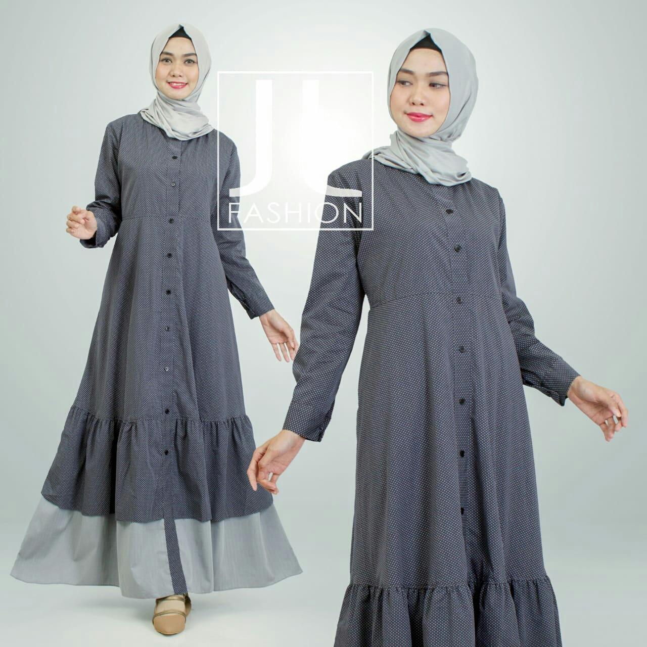 gamis cantik bahan katun