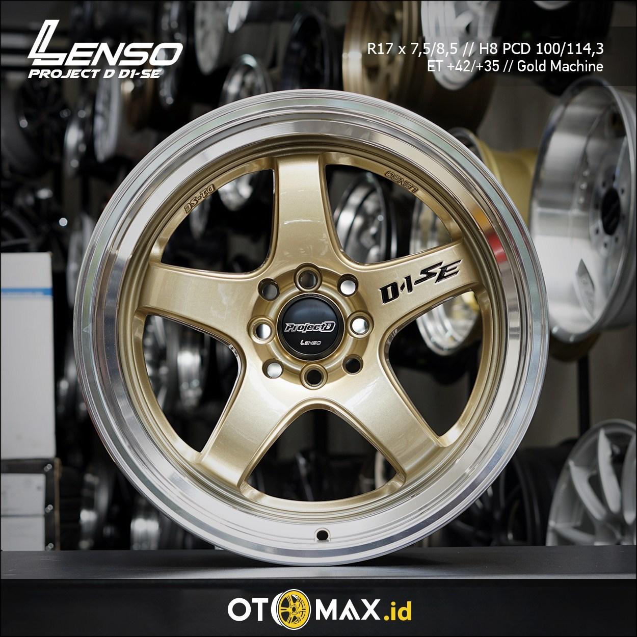 Velg Mobil Lenso Project D D1-SE Ring 17 Gold Machine