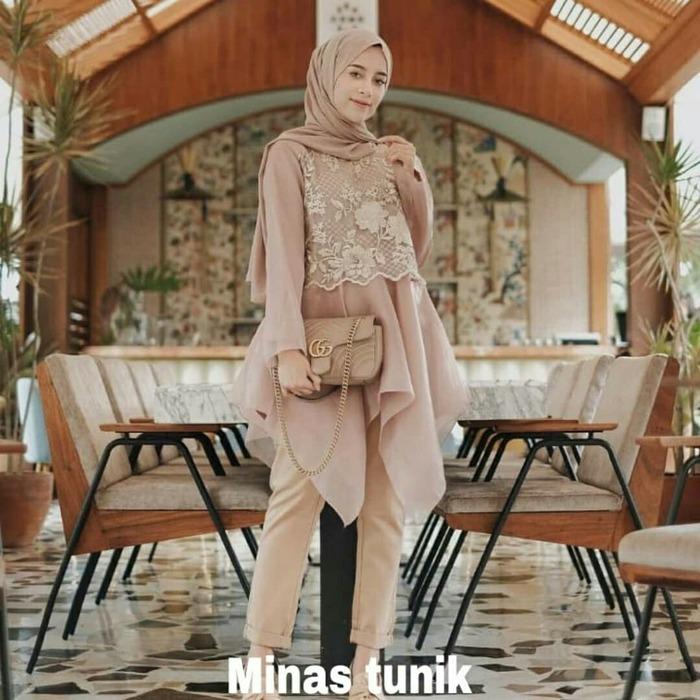 Atasan muslim wanita / jual Baju murah / Baju pesta : Minas Tunik
