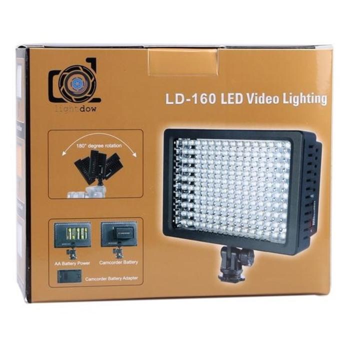 160 LED Video Light for Camera DV Camcorder Canon Nikon Sony - HD-160 Terlaris di Lazada