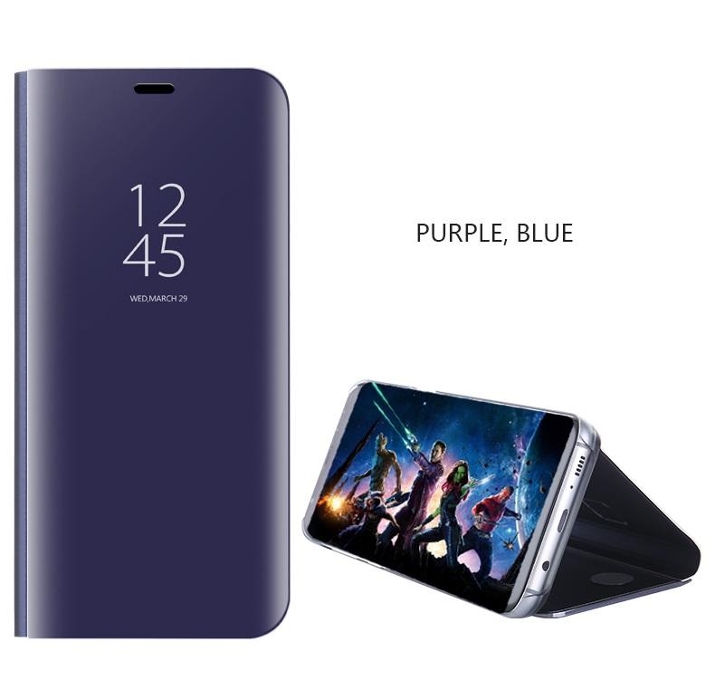 OPPO F5 Youth Flip Cover fashion Tidur Otomatis Pintar dan Bangun Fungsi Jendela Bening Lihat Cermin Depan Desain Flip Penutup Berbahan Kulit Case untuk OPPO F5 Pemuda
