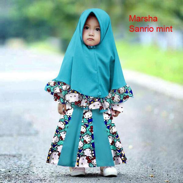 Vshop91jkt - Syari Anak Marsha Kids Baju Syari Bergo Anak Dress Anak Gamis Kids Syari Kids Baju muslim Pakaian Muslim Anak Dress Muslim Anak Pakaian Anak Bergo Maxi Dress Baju Anak 3in1
