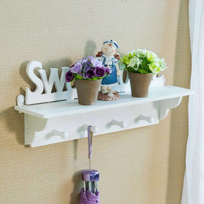 Biser|Rak Gantungan Dinding Kayu Vintage Shabby Ambalan Minimalis Unik Murah Cantik dan Elegant