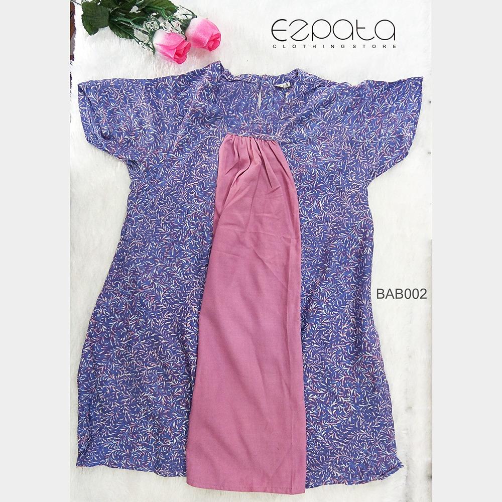 Ezpata Baju Batik Cap Kombinasi Tulis Anak Modern Perempuan / Dress Anak / Daster Anak Lucu Berkualitas Adem