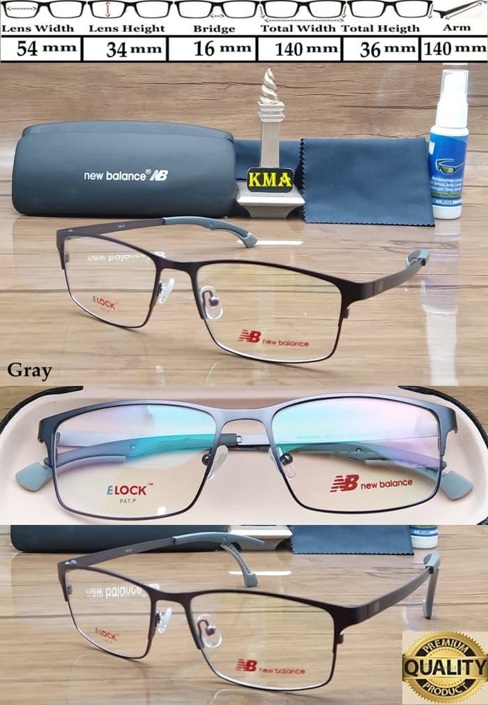 Hemat 10%!! Frame Kacamata Minus New Balance Elock Metal Pat.P Frame Sport Premium - ready stock