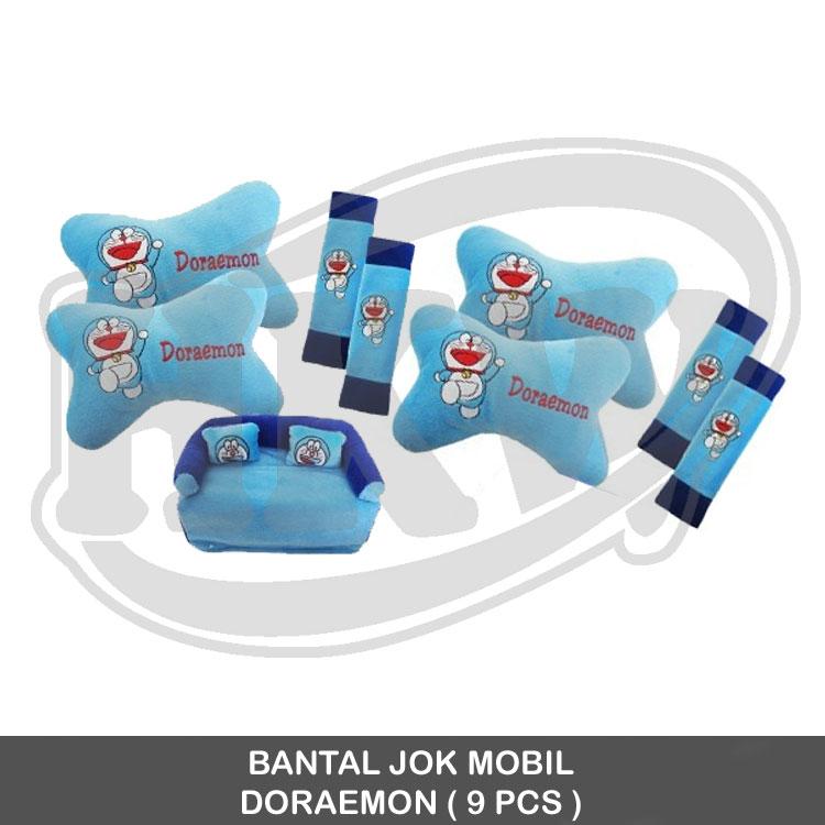 BANTAL JOK MOBIL / Isi 9 PCS / Model Doraemon