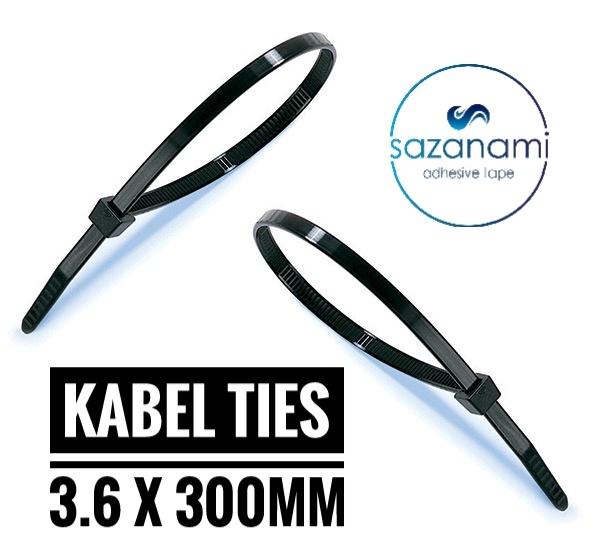 TERLARIS KABEL TIES 30 CM 3.6 X 300MM CABLE TIE TIS KABEL NYLON PENGIKAT - Putih - PmcvztOF