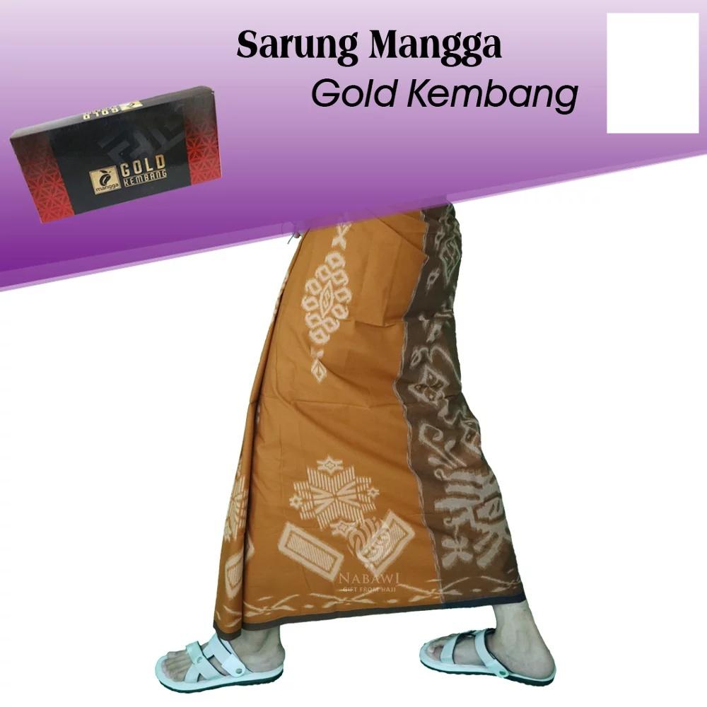 Sarung Mangga Gold Kembang Sarung Tenun