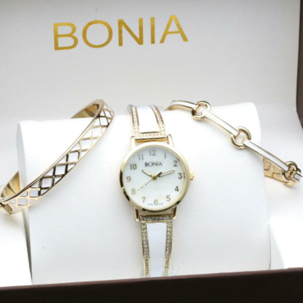Jam Tangan Wanita Bonia Paket Gelang Model Terbaru