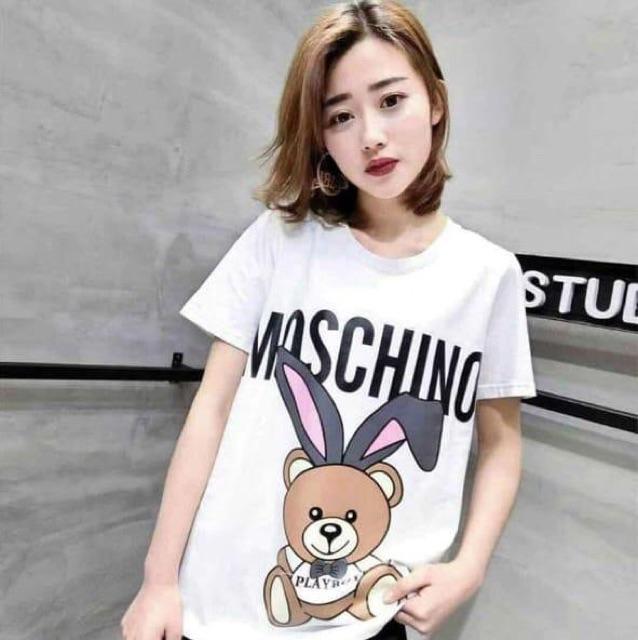 DAMAI FASHION JAKARTA - baju atasan tumblr wanita MOSCHI BUNNY 4 warna - konveksi tanah abang