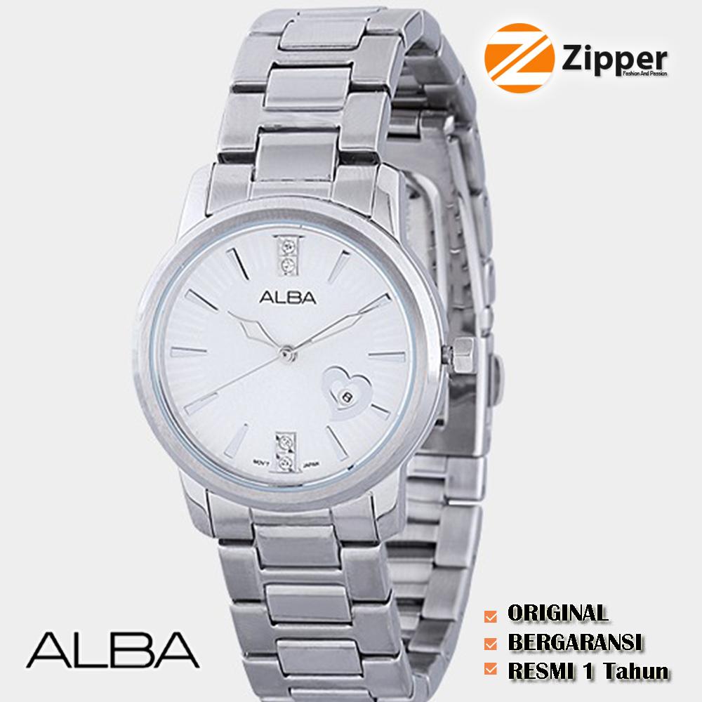 Alba Fasion Analog - Stainless Steel Strap - Quartz Movement - AH7D45X1 - Silver