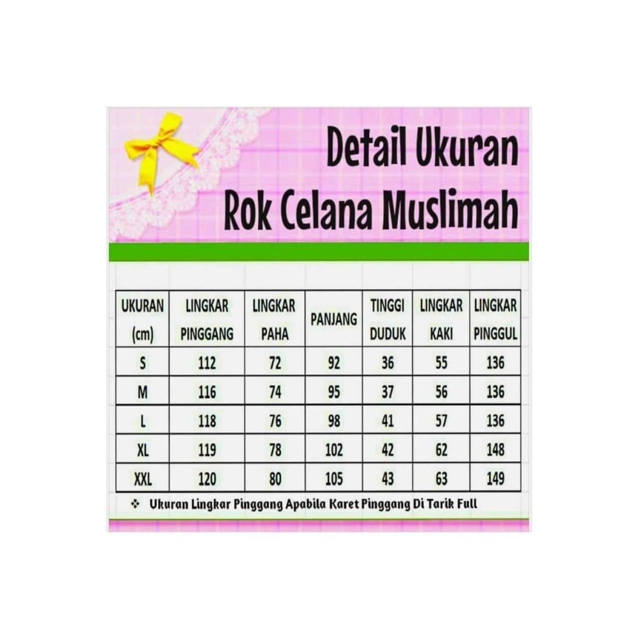 Rok Muslim Terbaru Rok Celana Muslimah