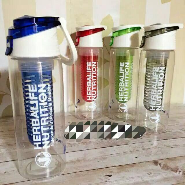 Herbalife_#botol infuse water 750ml (biru, merah, hijau, hitam)