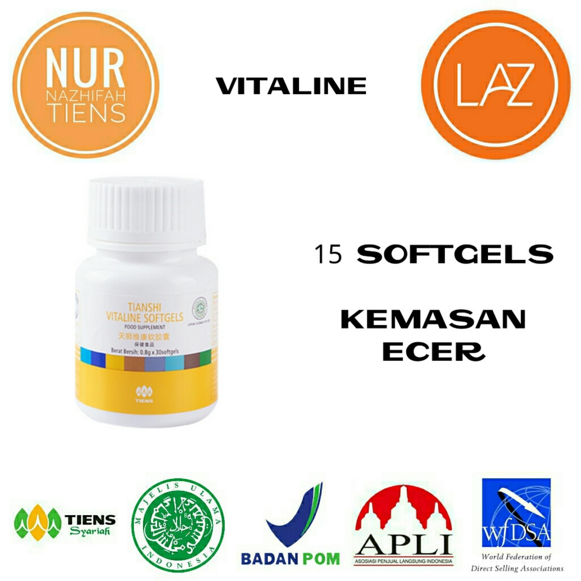 NN Tiens Vitaline Serum Pemutih Wajah & Nutrisi Pemutih Kulit Seluruh Tubuh Herbal Alami - Promo 15 Softgels