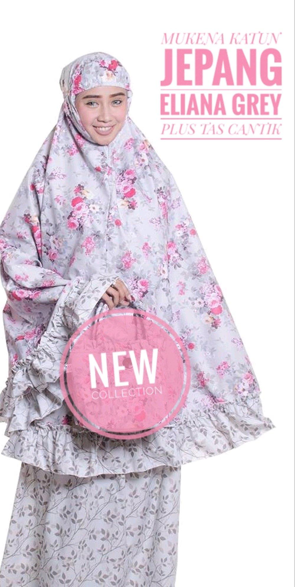Mukena Katun Jepang Eliana Plus Tas Cantik di lapak Toko Kembar Tanah Abang rinymangiwa