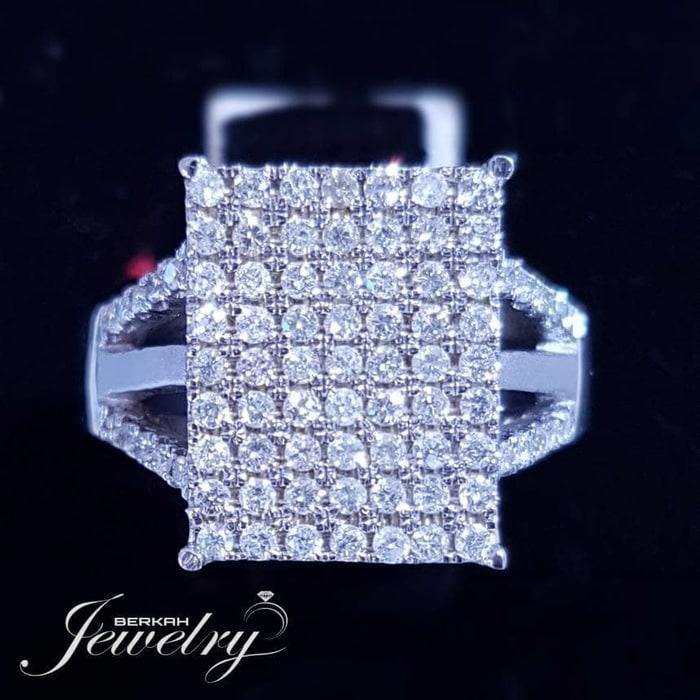 Cincin EMAS BERLIAN Asli 100 % natural Diamond Murah Nikah Kawin Wanita