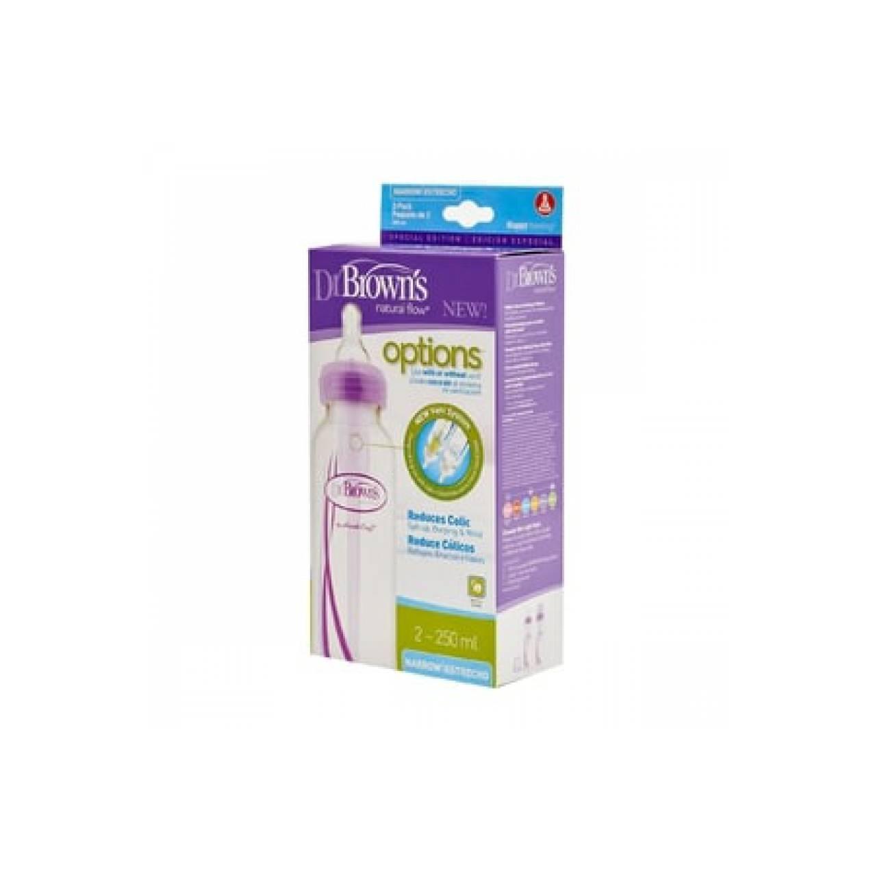 (Baby Club Itc Bsd) Dr Browns 8 oz 250ml Options Bottle 2pcs