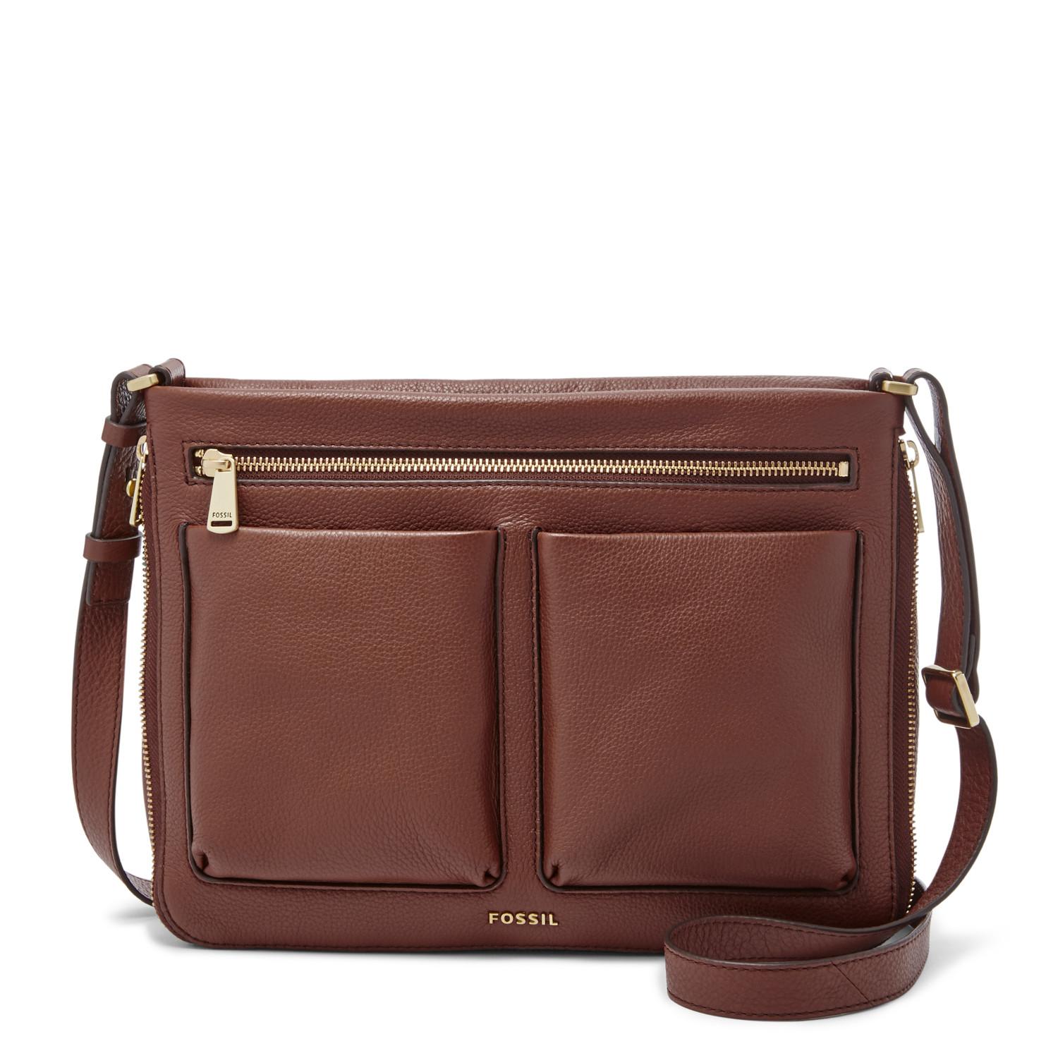 Fossil - Piper Leather - Brown - Tas Selempang Wanita - ZB6738-200 - SL