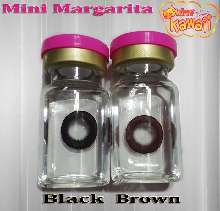Promo Warna Mata Softlens Kitty Kawaii Mini Margarita Black Hitam