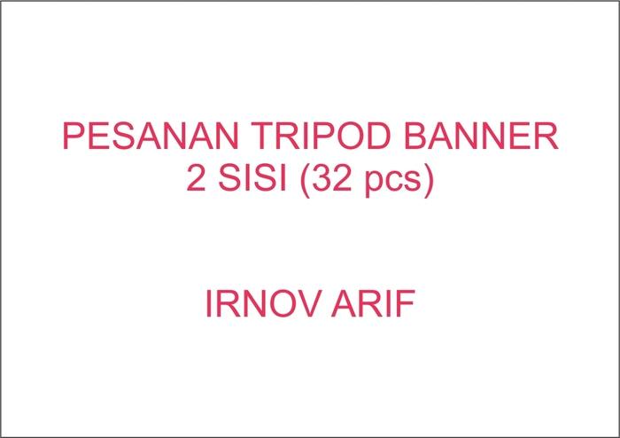 Promo 32 unit Tripod banner 2 sisi Original