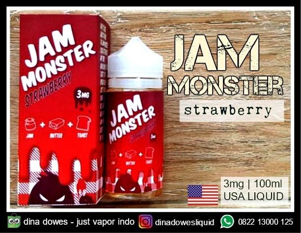 JAM MONSTER STRAWBERRY 100ml USA liquid vape grosir bekasi original