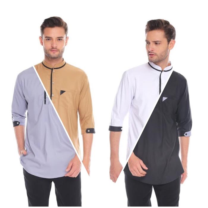 Baju Koko Modern | Kaos Muslim Pria Premium Simple BEST SELLER