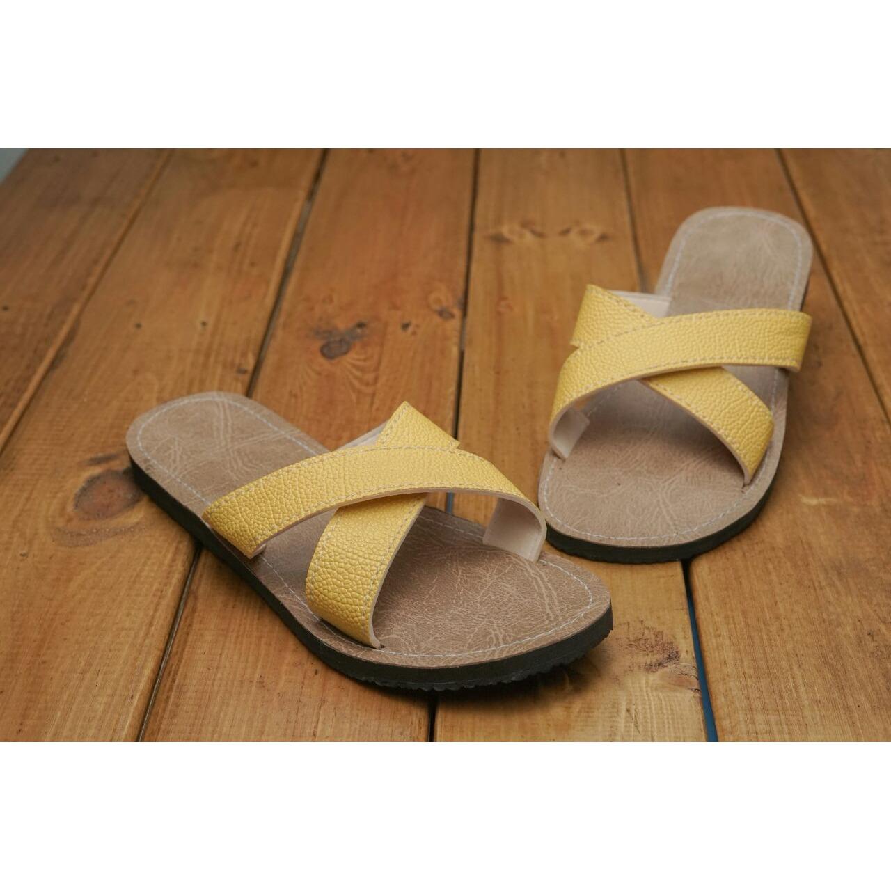 Sandal flet wanita / Sandal wanita etnik Sandal kulit wanita / Sandal wanita etnik / Sandal wanita murah