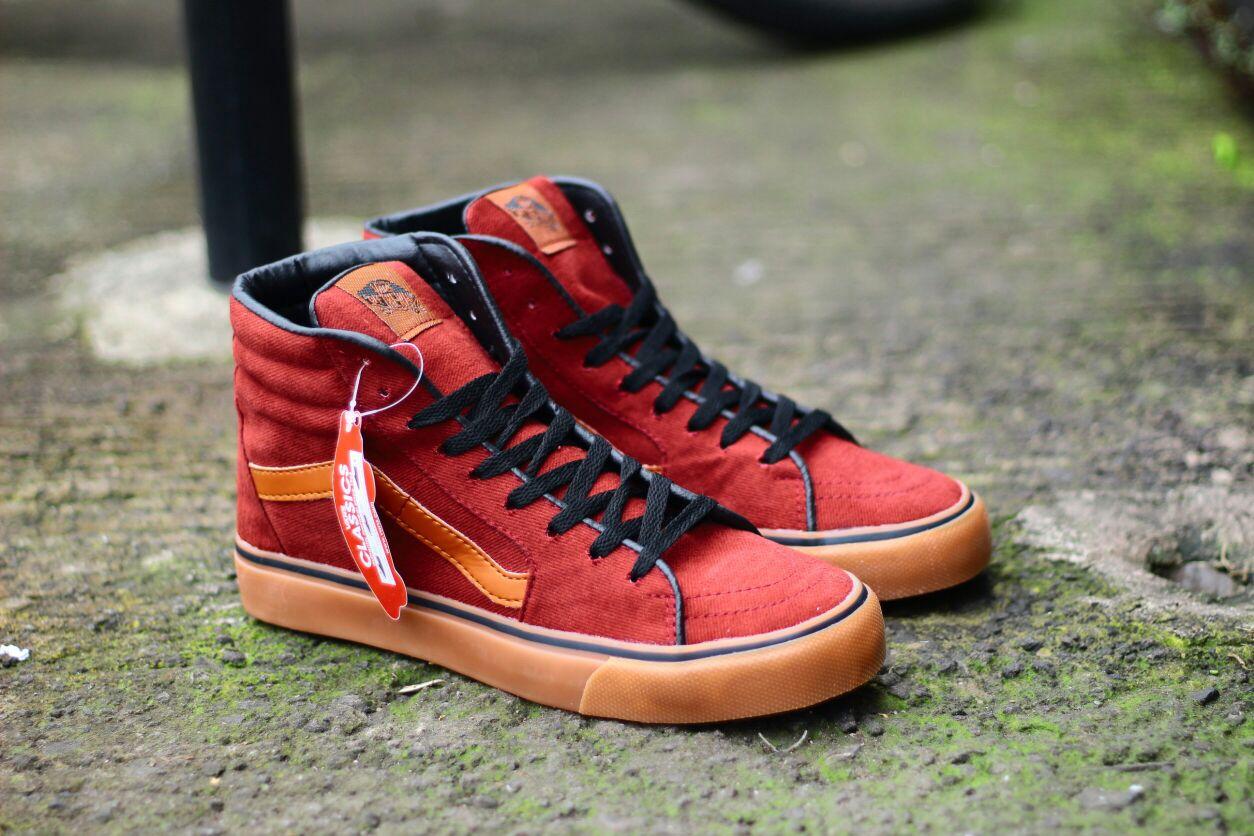 fashion sepatu pria casual sk8 gum