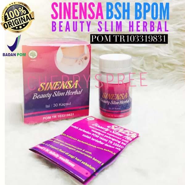 Sinensa Beauty Slim Herbal Obat Herbal Pelangsing Herbal Alami Membakar Lemak Menurunkan Berat Badan Kurus Cantik Original BPOM - isi 50 Capsule