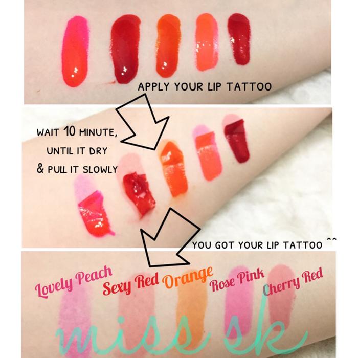 Lips Tattoo WOW MONOMOLA KOREA / Tato bibir / Lip tatto - Lip Tint - Lip Color & Lip Care - Alat Kecantikan Terlaris - Best Seller
