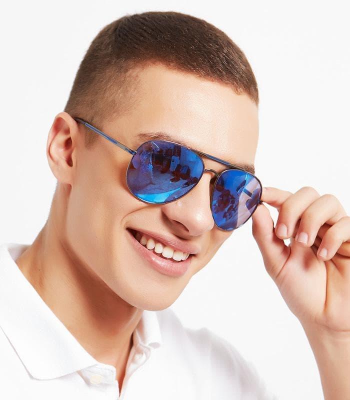 KACAMATA PRIA SUNGLASSES SOPHIE MARTIN ALIVE BIRU JUSTIN LU092S3 IMPOR - hRmpFA
