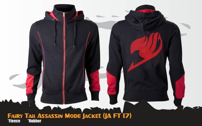 Harga Spesial!! Hoodie Anime Fairy Tail Ja Ft 17 Assassin Mode Jacket - ready stock